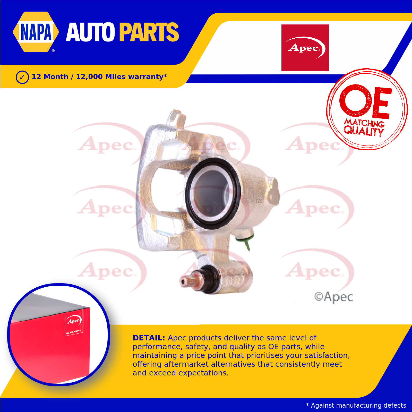 Brake Caliper RCA103 Apec 0000009948110 71714554 71753241 77364674 735249501 New