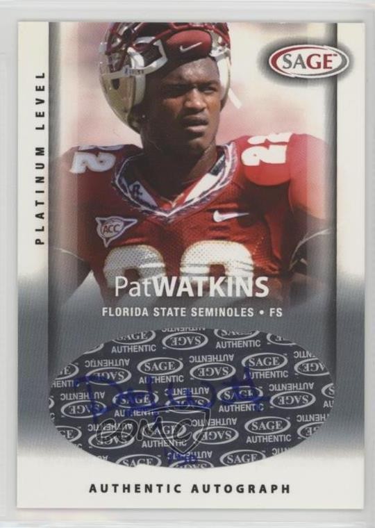 Pat Watkins SA-GE Autographs #A51 Platinum