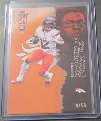 2025 Topps Signature Class - Rookies RJ Harvey #127 Orange /50 (RC)