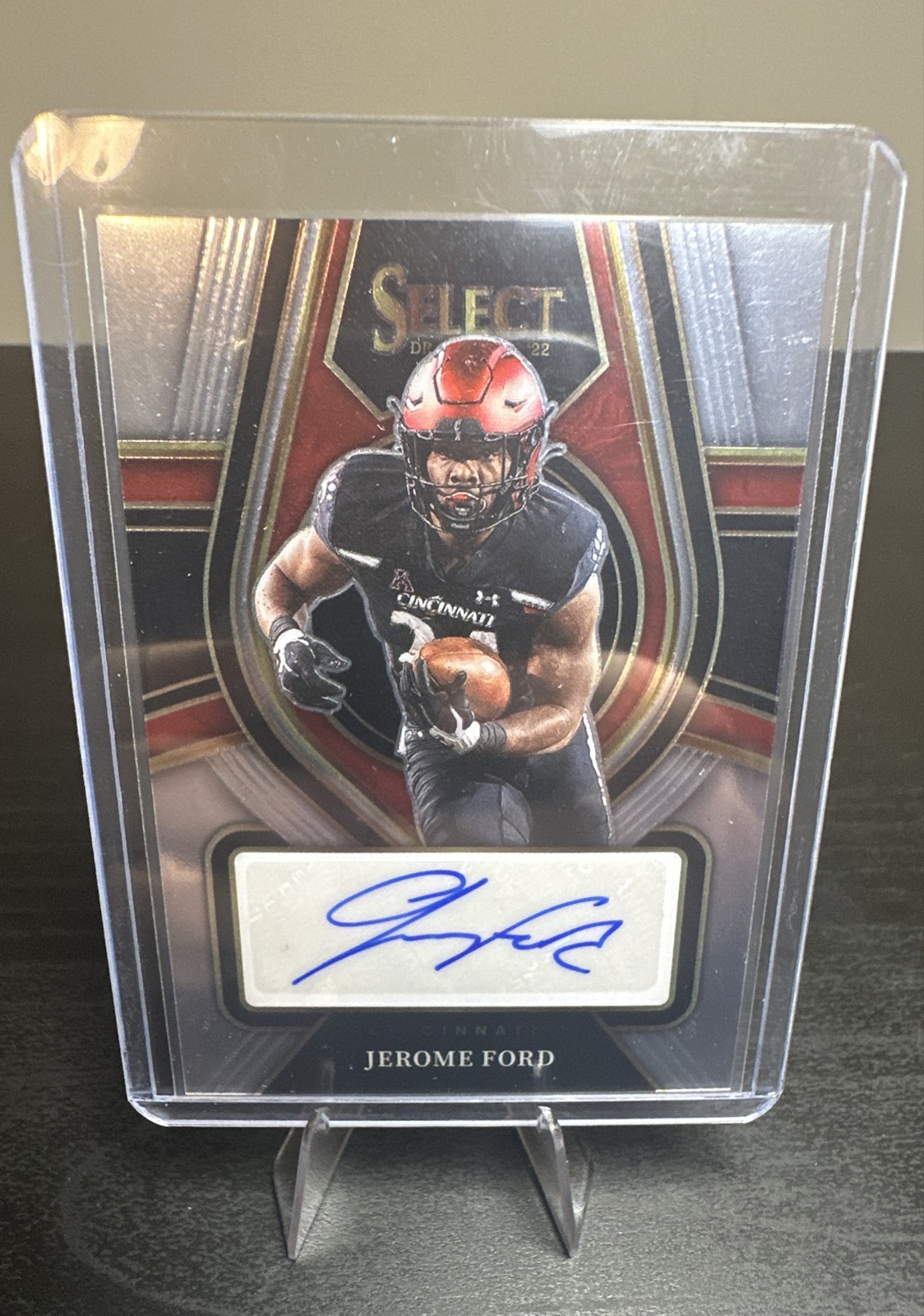 2022 Panini Select Draft Picks - Rookie Signatures Jerome Ford #RS-JFO Silver...