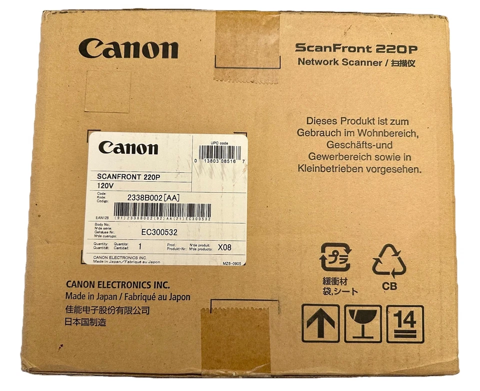 NEW Canon ScanFront 220P 24 bit One-line CMOS CIS 600 dpi Sheet Fed NW Scanner - Image 2 of 4