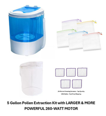 Ice Magic Complete 5 Gallon Pollen Extraction Kit - W/ 260-Watt Motor MORE POWER