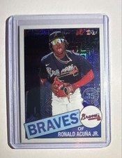 2020 Topps Update Silver Pack 1985 Topps Chrome Baseball Ronald Acuña Jr M2