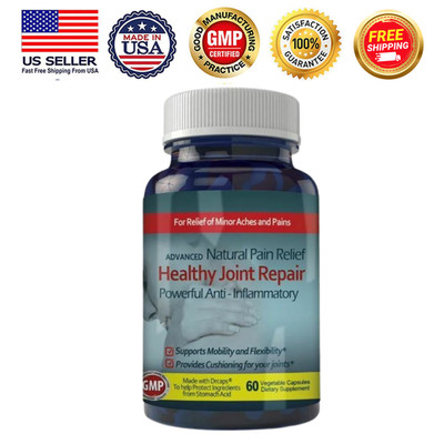 Ginger Root Extract Natural Pain Relief Joint Support Dietary Supplement 60 Caps