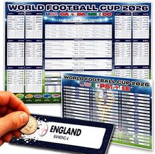 World Cup Sweepstake Kit 2026 & Wall Chart Pack &ndash; Football Tournament Predictor