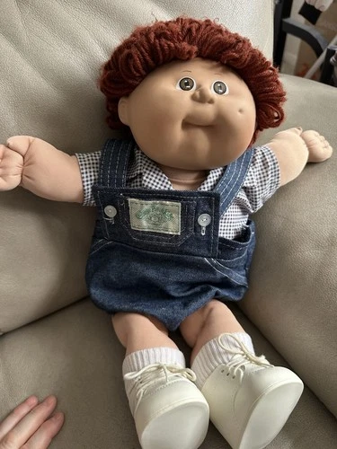 Vintage Cabbage Patch Kids Boy Doll, 1978/1982, Brown Eyes, Cheek Dimple