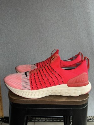 Nike Shoes Men Size 14 React Phantom Run Flyknit 2 Siren Red DV2145-600 Sneakers