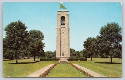 Baker Carillon Frederick MD Postcard DEXTONE Dexter Press Chrome Vintage