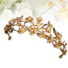 Baroque Tiara Crowns Leaf Hair Crowns Jewelry Hair Accessories For Wedding