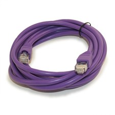 10ft Cat6 Ethernet RJ45 Patch Cable Stranded Snagless Booted PURPLE