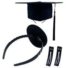 Graduation Cap Headband, Anti-Falling Grad Cap Headband for Graduation Insert