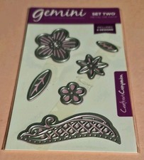 Gemini by Crafters Companion - Set Two Metal Die Pack FLORAL MANDALA Designs