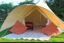 5m Boutique Camping Star Bell Tent Fire Retardant Canvas