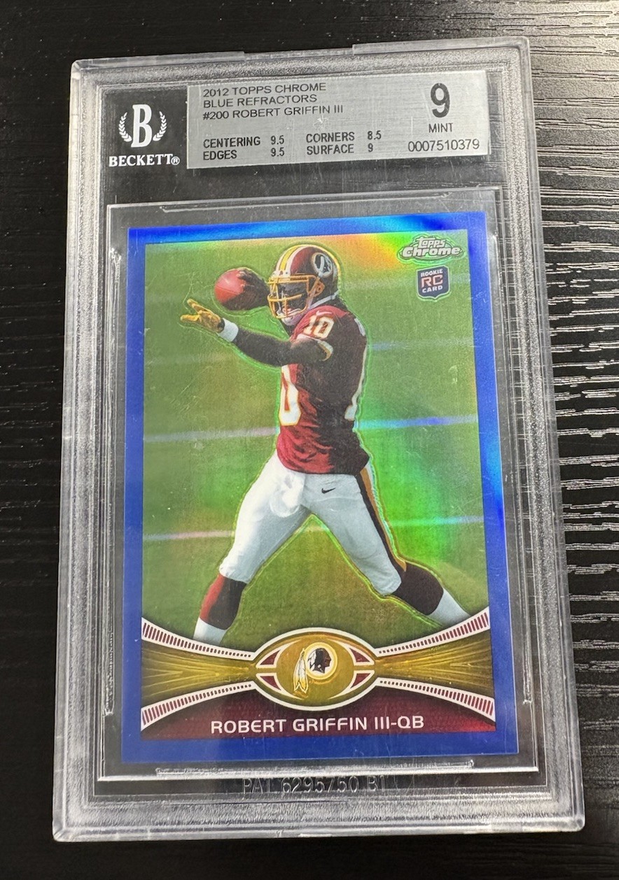 2012 Topps Chrome - Robert Griffin III #200 Blue Refractor /199 (RC) BGS 9 Mint