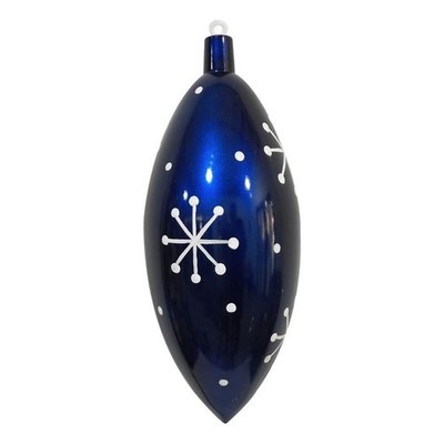 Vickerman 16'' Plastic Candy Drop Snowflake Christmas Ornament in Blue