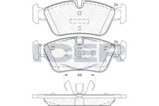 Bremsbeläge für BMW E81 E87 E90 Limo E46 Cabrio Coupe E91 Kombi 04-12