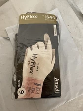 12 Pair Ansell HyFlex 11-644 Size 9 (Large) Gloves ANSI Cut A2  ANSI ABR 5