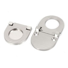 Kitchen Cabinet Cupboard Dresser Door Drawer Hidden Ring Pull Handles 2 Pcs