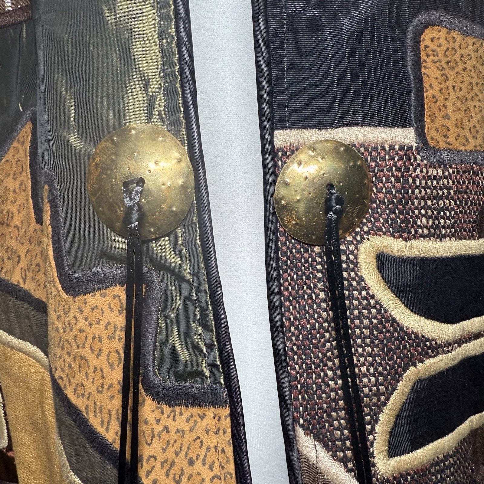 Vintage Mexico Patchwork Jacket Designer Boho Fes… - image 5