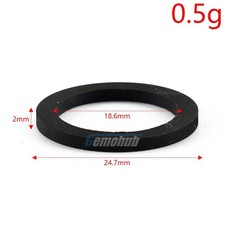 NWE 6PCS 19x3x2mm Tire Belt Loop Rubber Ring For Cassette Deck Tape Recorder Set