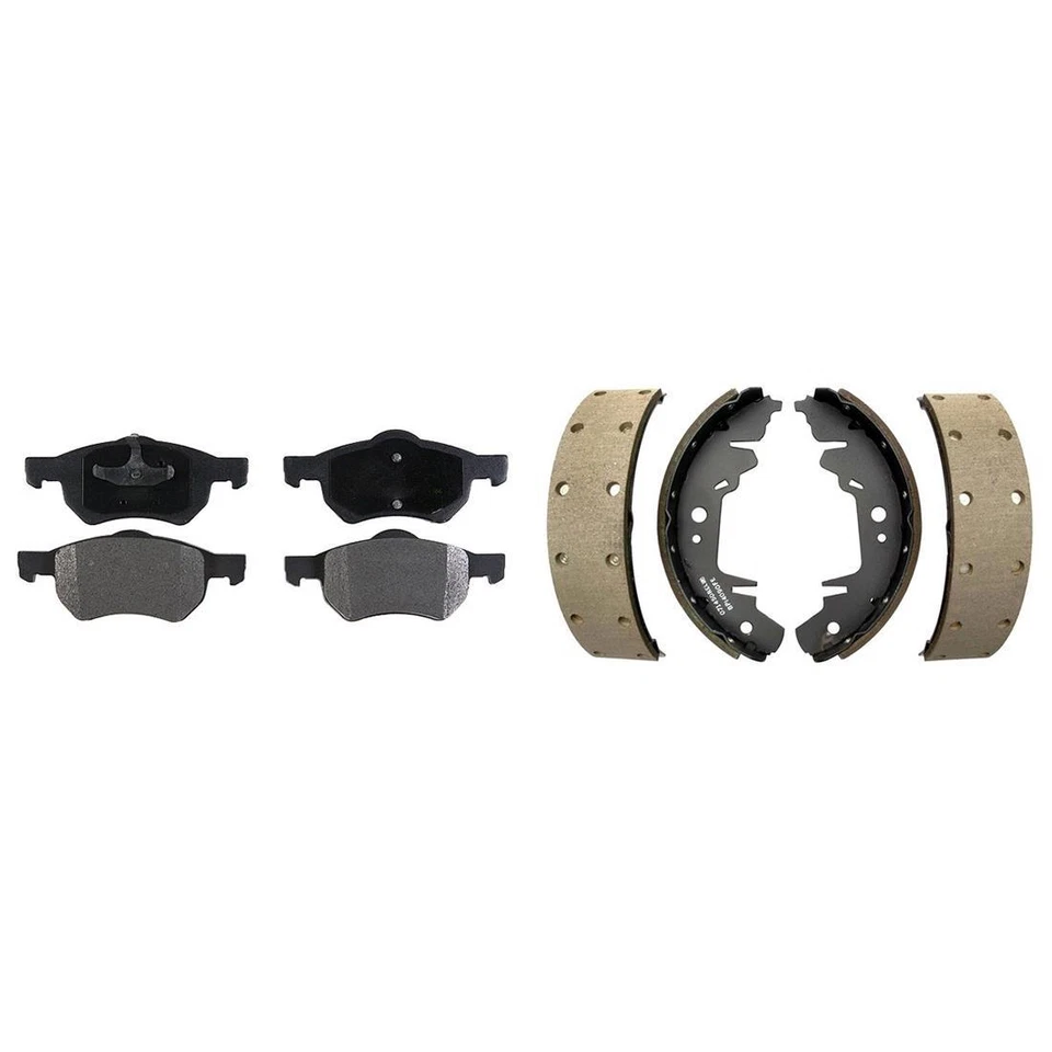 Element3 almohadillas metálicas delanteras y zapatos traseros para Chrysler Town & Country 2002-2004 Foto 4 de 4