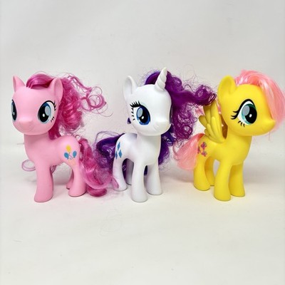 My Little Pony MLP G4 2016 FIM Rarity Fluttershy Pinkie Pie 6  Ponies Set Of 3