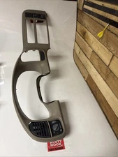 1996-2005 Chevy Astro GMC Safari Instrument Cluster Bezel Radio Trim Beige