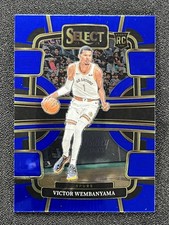2023-24 Panini Select Victor Wembanyama #87 Concourse RC Blue Prizm Spurs &05191