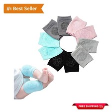 5 Pairs of Adjustable Baby Knee Pads - Soft, Breathable  Safe for Crawlers