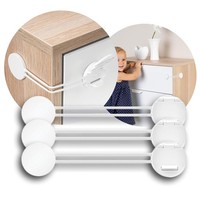 Kindersicherung 3Er Set Reer 72040 FüR Schrank Schublade Weiß Sicherheitsschutz