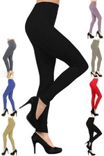 12 Women Ultra Soft Solid Brushed Basic Full Regular/Plus Leggings