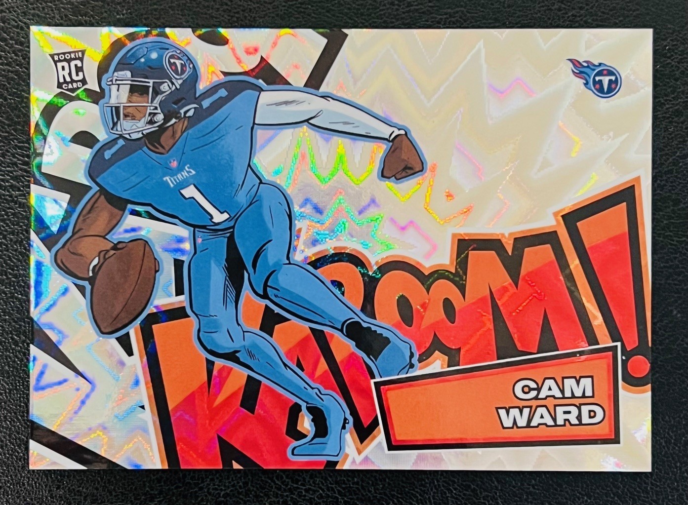 2025 Panini Absolute Football #31 CAM WARD Horizontal KABOOM! RC SSP Titans🔥🔥