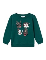 Sweatshirt Name IT Nmmrsanta Nreg, GrößE Bru, Farbe Box, Baumwolle