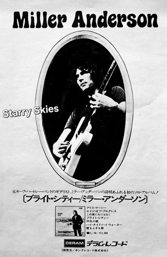 MILLER ANDERSON-MICHEL DELPECH 2 SIDED 1972 VINTAGE JAPAN PROMO AD - Picture 1 of 2