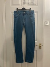 NUDIEJEANS Men's Slim Jeans W32 L32 Light Blue Organic Cotton