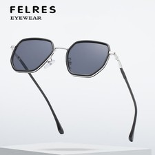 Unisex Metal Polygon Sunglasses Fashion Leisure Driving Riding Glasses UV400 New