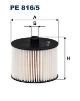 Filtron Kraftstofffilter Pe 816/5 FüR Peugeot Ford Volvo CitroËN Lancia Fiat