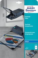 10 Avery Zweckform Inkjet Ohp-Folien, A4, Klar, StäRke 0,11 Mm