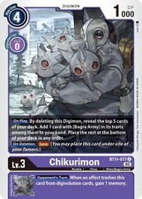 Foil Chikurimon BT11-077 U Dimensional Phase Digimon TCG