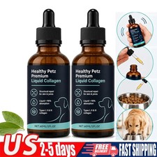 1-2x Healthy Petz Premium Liquid Collagen For Dogs,Supplement With Collagen 60ml