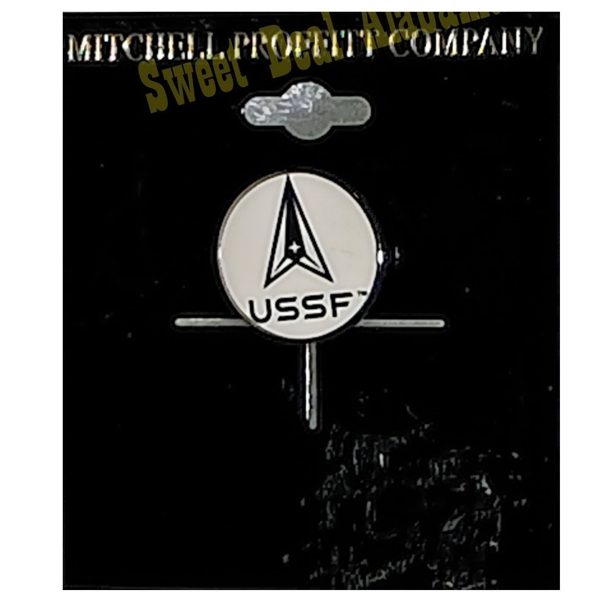 United States Space Force Pin (Hat or Lapel), 3/4"D, By Mitchell Proffitt Comp.