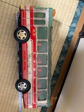 Vintage Japanese Tin Toy Bus Sightseeing Bus Alps Showa Era Large Rare