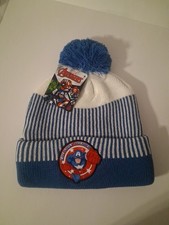 Marvel Captain America Knit Beanie Winter Hat Adult One Size NWT
