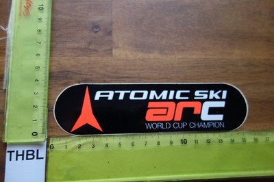 Alter Aufkleber Wintersport Skigebiet Skier Skibindung ATOMIC ARC