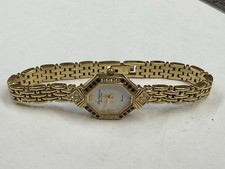 Vintage JULES JURGENSEN Diamond & Ruby Gold-Tone Ladies Watch