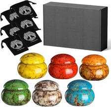 CHONOVO Small Urns for Human Ashes Keepsake Set of 6, 1.6'' Cremation Keepsakes