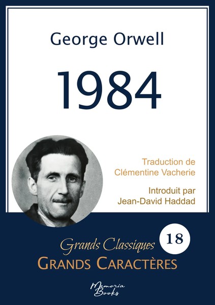 1984 En Grands CaractèRes | Police Arial 18 Facile à Lire | George Orwell | Buch-image