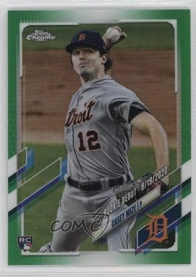 2021 Chrome Update Target Debut Green Refractor 21/75 Casey Mize Rookie RC 2x6