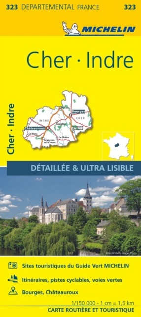 Cher Indre Michelin Local Map 323 - Image 4