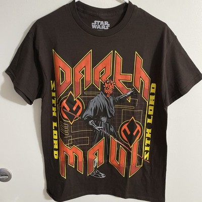 VINTAGE Style 90s Darth Maul Star Wars Men's Sz M T-Shirt Brown | eBay